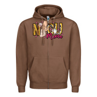 Chestnut Nicu Mama Zipper Hoodie - CowhideDigitalArt