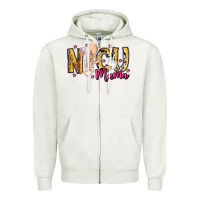 Oatmeal Heather Nicu Mama Zipper Hoodie - CowhideDigitalArt