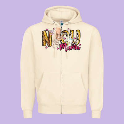 Nicu Mama Zipper Hoodie Designed By Cowhidedigitalart