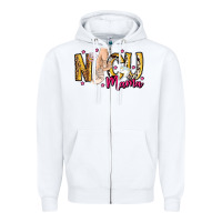 White Nicu Mama Zipper Hoodie - CowhideDigitalArt
