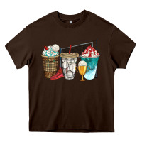 Chocolate Brown western volleyball coffee cups bbs Heavy Core Tee - BundleAndBundleShop