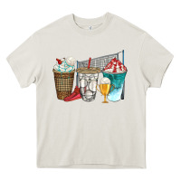 Cream western volleyball coffee cups bbs Heavy Core Tee - BundleAndBundleShop
