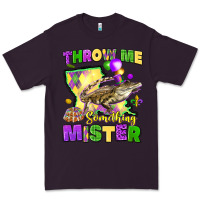 Plum throw me something mister louisiana mardi gras Premium Tee - LillyAllenDesigns