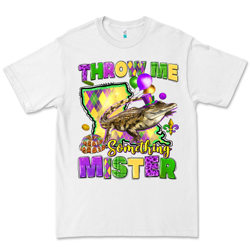 Throw Me Something Mister Louisiana Mardi Gras Premium Tee by LillyAllenDesigns | Teevron