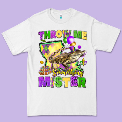 Throw Me Something Mister Louisiana Mardi Gras Premium Tee Designed By Lillyallendesigns