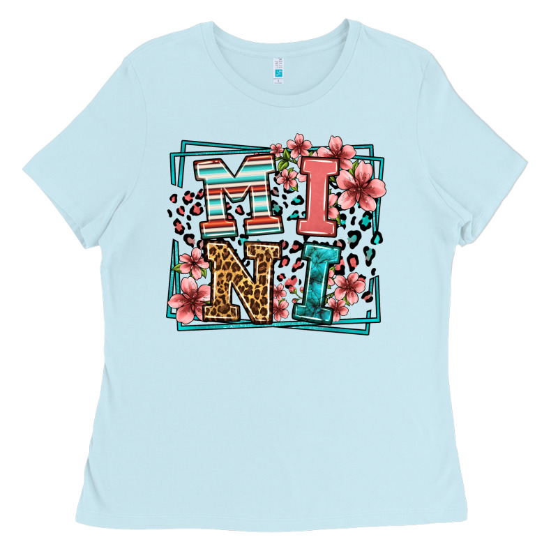 Floral Leopard Frame Mini Ladies Tee by LillyAllenDesigns | Teevron