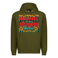 Army Green baseball is my favorite season tumbler Premium Hoodie - BundleAndBundleShop