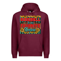 Burgundy baseball is my favorite season tumbler Premium Hoodie - BundleAndBundleShop