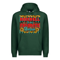 Sports Green baseball is my favorite season tumbler Premium Hoodie - BundleAndBundleShop