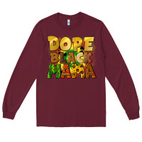 Burgundy dope black mama juneteenth Long Sleeve Tee - CowGirlArtShop