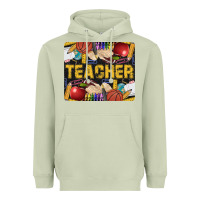 Matcha Western Teacher Black And Glitter Heavyweight Hoodie - LillyAllenDesigns