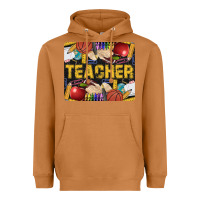 Meerkat Western Teacher Black And Glitter Heavyweight Hoodie - LillyAllenDesigns