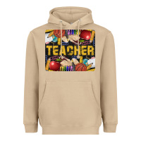 Western Teacher Black And Glitter Heavyweight Hoodie | Teevron