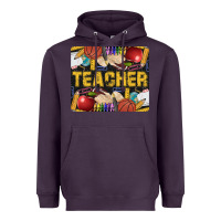Plum Western Teacher Black And Glitter Heavyweight Hoodie - LillyAllenDesigns