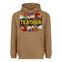 Toasted Coconut Western Teacher Black And Glitter Heavyweight Hoodie - LillyAllenDesigns
