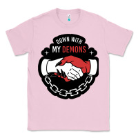 Bubblegum Pink awesome down with my demons  for gift adult and kids men women  2021 Classic Tee - lanVoArt