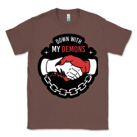 Chestnut awesome down with my demons  for gift adult and kids men women  2021 Classic Tee - lanVoArt