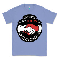 Colony Blue awesome down with my demons  for gift adult and kids men women  2021 Classic Tee - lanVoArt