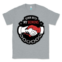 Heather Grey awesome down with my demons  for gift adult and kids men women  2021 Classic Tee - lanVoArt