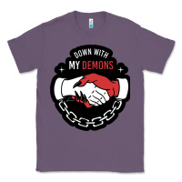 Lavender awesome down with my demons  for gift adult and kids men women  2021 Classic Tee - lanVoArt