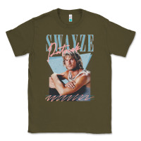 Army Green patrick swayze 90s styled retro graphic design gift Classic Tee - lanVoArt