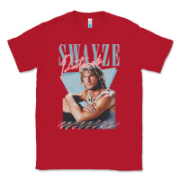 Red patrick swayze 90s styled retro graphic design gift Classic Tee - lanVoArt