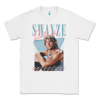 White patrick swayze 90s styled retro graphic design gift Classic Tee - lanVoArt