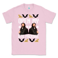 Bubblegum Pink what we do in the shadows christmas sweater design—open my big packa Classic Tee - lanVoArt