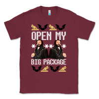 Burgundy what we do in the shadows christmas sweater design—open my big packa Classic Tee - lanVoArt