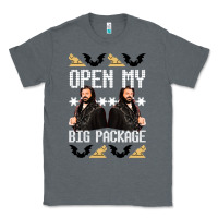 Charcoal Heather what we do in the shadows christmas sweater design—open my big packa Classic Tee - lanVoArt