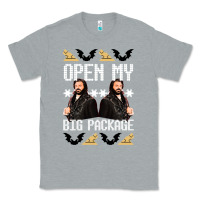 Heather Grey what we do in the shadows christmas sweater design—open my big packa Classic Tee - lanVoArt