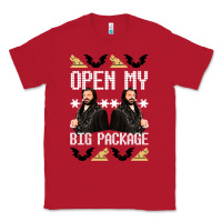 Red what we do in the shadows christmas sweater design—open my big packa Classic Tee - lanVoArt