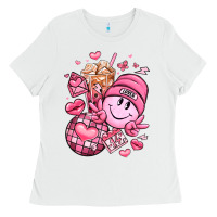 White retro valentines day Ladies Tee - LillyAllenDesigns