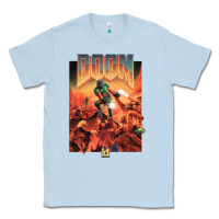 Dusty Blue doom 1993 poster pc fps Classic Tee - lanVoArt