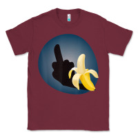 Burgundy Dirty Joke Halloween Costume Joke Middle Finger Banana Classic Tee - lanVoArt