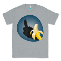 Heather Grey Dirty Joke Halloween Costume Joke Middle Finger Banana Classic Tee - lanVoArt