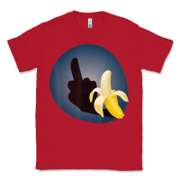 Red Dirty Joke Halloween Costume Joke Middle Finger Banana Classic Tee - lanVoArt