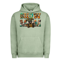 Pigment Oil Green show mom suffolk sheep black sheep Urban Hoodie - BarkalooDesign