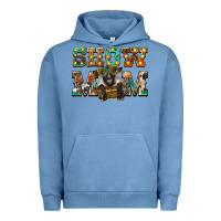Pigment Pebble Blue show mom suffolk sheep black sheep Urban Hoodie - BarkalooDesign