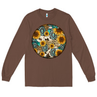 Chestnut western pattern circle earrings Long Sleeve Tee - Jasminsmagicworld