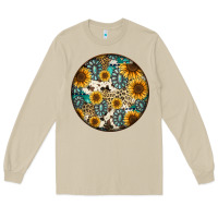 Mushroom western pattern circle earrings Long Sleeve Tee - Jasminsmagicworld