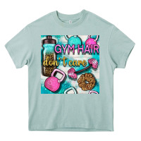 Arona gym hair don't care clasp and water bottle with glitter seamless patte Heavy Core Tee - BundleAndBundleShop