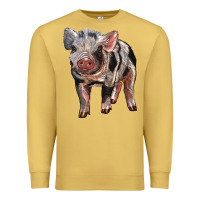Antique Gold Baby Spotted Pig Premium Sweatshirt - LillyAllenDesigns