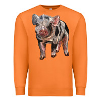 Carrot Baby Spotted Pig Premium Sweatshirt - LillyAllenDesigns