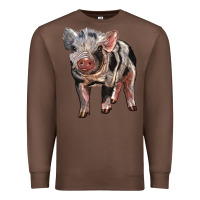 Chestnut Baby Spotted Pig Premium Sweatshirt - LillyAllenDesigns