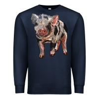 Navy Baby Spotted Pig Premium Sweatshirt - LillyAllenDesigns