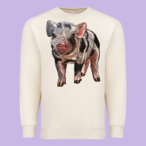 Baby Spotted Pig Premium Sweatshirt Designed By Lillyallendesigns