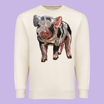 Baby Spotted Pig Premium Sweatshirt Designed By Lillyallendesigns