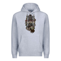 Heather Grey skaven warhammer Premium Hoodie - lanVoArt