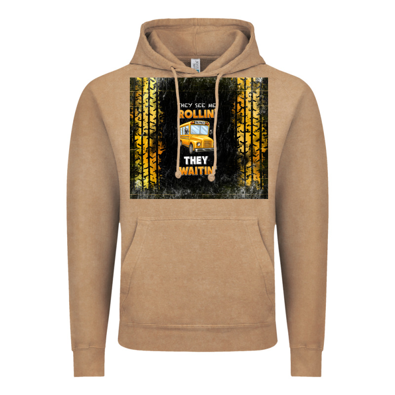 They See Me Rollin' They Waitin' School Bus Vintage Hoodie by TumblerDesignByShophia | Teevron